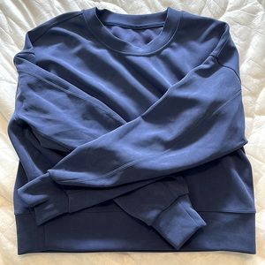 Lululemon Softstreme Oversized Cropped Crew - Psychic